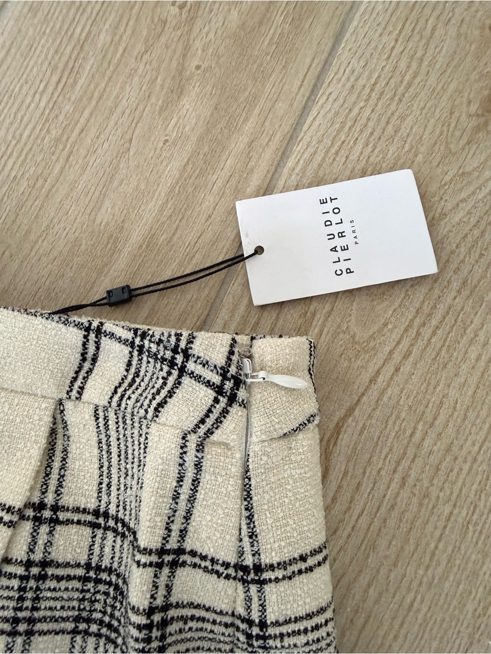 NWT Claudie Pierlot Suzanneh19 Checked Tweed Mini Skirt FR 36 - Picture 4 of 7